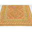 Tapis en laine orange 3 pi 3 po x 5 pi 2 po one-of-kind à la main noué la new age Elland