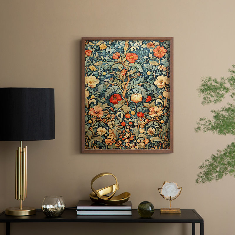 CMII de la série WG-MR-MRRI - reproduction encadrée de qualité supérieure - prête à être accrochée - aucun clou requis, Noyer