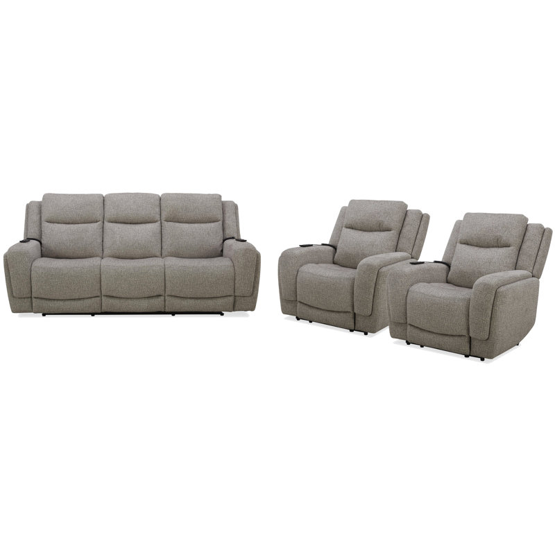 Canapé inclinable électrique et deux fauteuils inclinables Ordonez Aarden