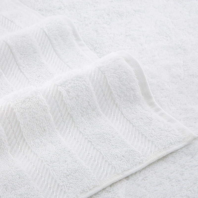 Edison Turkish Cotton Quick-Drying Hand Towels, White