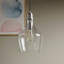 Luminaire suspendu en forme de cloche en verre-762209334