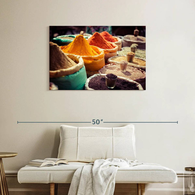 Yarlin Indian Market Spices, 24" H x 36" W