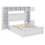 Lit en bois avec armoire tout-en-un, tablette, douilles et lit gigogne-1276079892