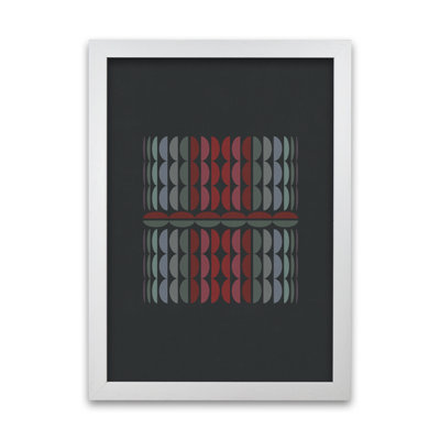 Abstract Shapes On Grey Original - Print
