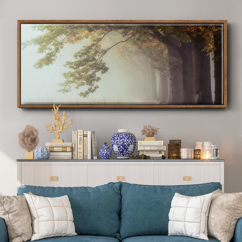 Dawnscratchers- Framed Canvas, 8" H x 20" W