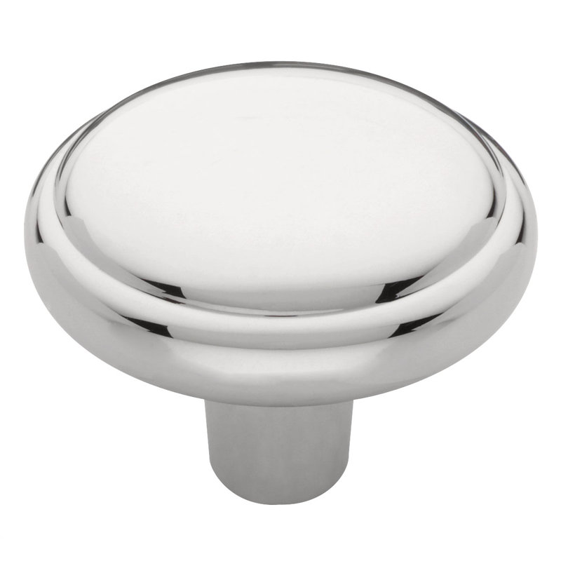 1 1/4" Diameter Mushroom Knob, Polished Chrome