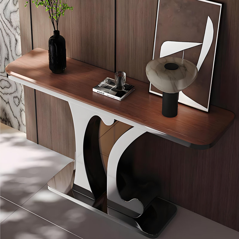 Console en métal de style moderne, H 33,4 po x l 47,2 po x P 13,7 po
