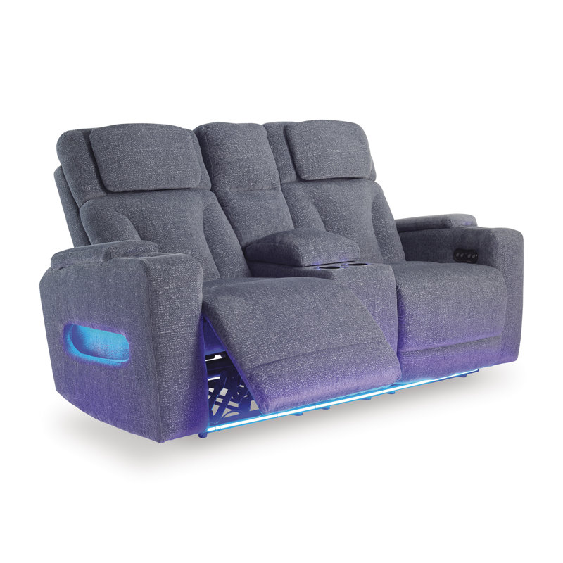 Causeuse inclinable électrique avec console Launcest