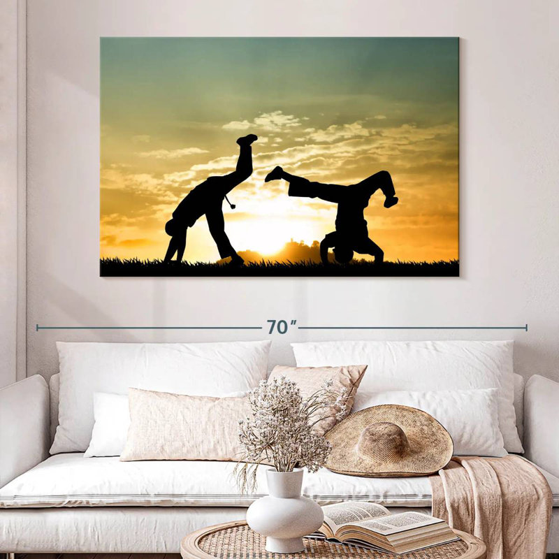 Capoeira At Dusk, 8" H x 12" W