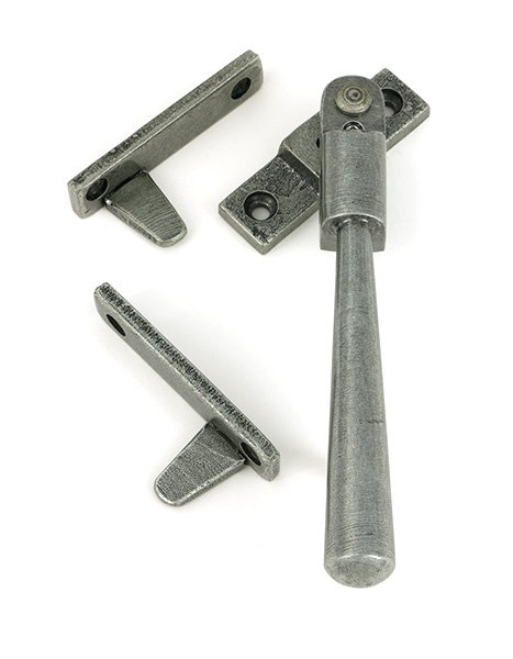 Newbury Night-Vent Locking Fastener, Pewter Patina