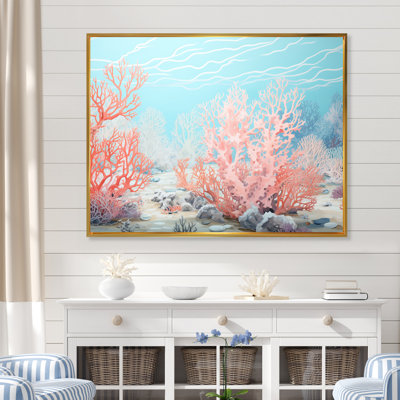 «Coastal Coral Beauty Under Water I», reproduction sur toile