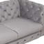 Modern Sofa 85.5" Velvetsofa With Sturdy Metal Legs, Sofa Couch With Button Tufted Back, 3 Seater Sofa Couch
