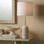 Lampe de table en pierre Travertine