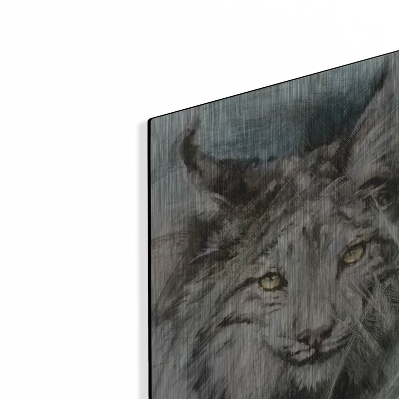 «Lynx Brushstroke» par Robert Campbell, H 16 po x l 12 po