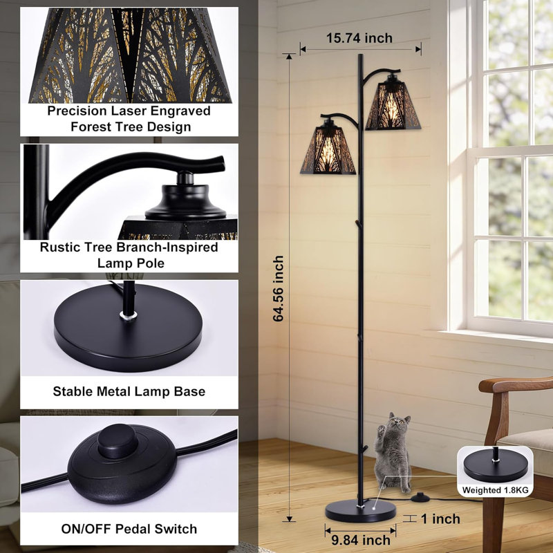 Rustic Style Floor Lamp