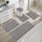 5 Piece Soft Absorbent Microfiber Bath Rug Set With Non-Slip Backing-389867973