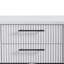 Table de chevet à deux tiroirs avec port USB et doublures spéciales pour la chambre à coucher