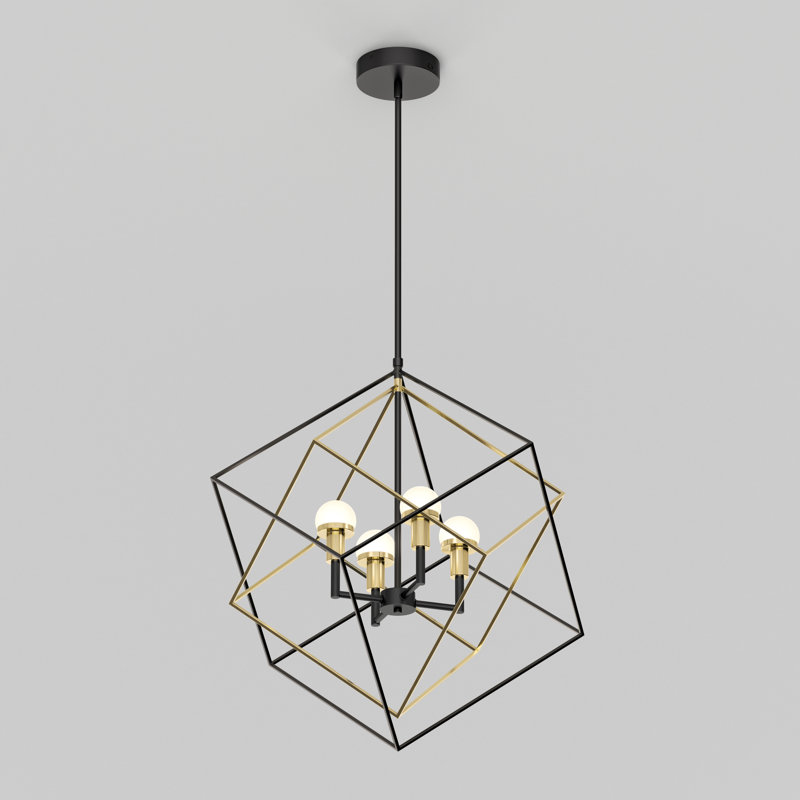 Cloma 4 - Light Dimmable LED Square / Rectangle Chandelier