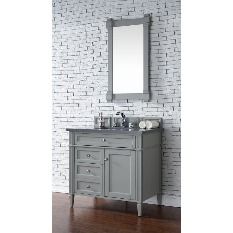 Brittany 36'' W Single Bathroom Vanity Base, Urban Grey