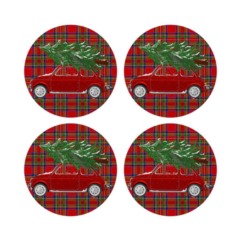 Vegan Leather Round Placemats