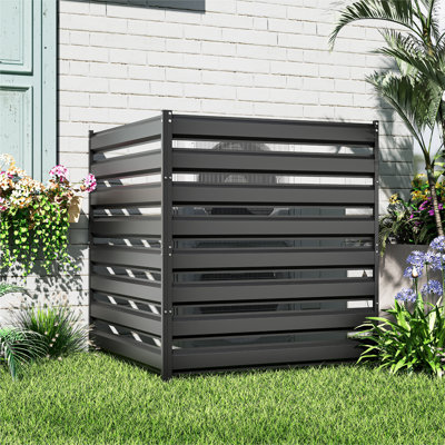 42" H X 39" W (2 Panels) No-dig Metal Fence Privacy Screen