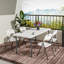 Ensemble de 4 chaises pliantes en plastique