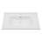 35 in. W x 20 in. D White Ceramic Rectangular Bathroom Vanity Top with Single Sink Only