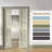 Primed 2-Paneled Sliding Pocket Double Doors White Standard Door with Hardware Kit Set-117432488