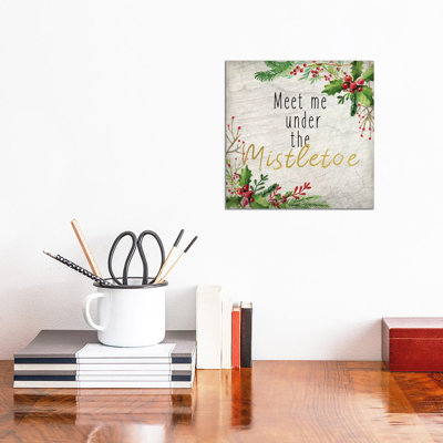 Meet Me Under The Mistletoe by Kimberly Allen - Wrapped Canvas Gallery-Wrapped Canvas Giclée