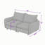 Upholstered 69 " Fabric Loveseat-1089615832