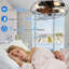 Ventilateur de plafond encastré en métal noir industriel 20 po avec lumière et télécommande, moteur à 6 vitesses pour chambre à coucher