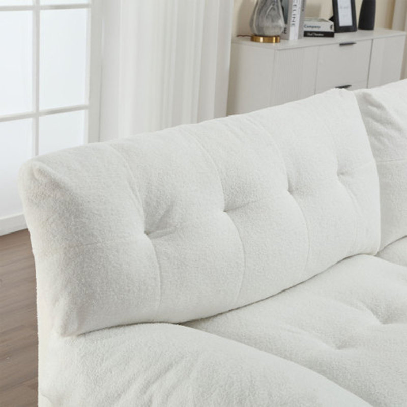 Divan-lit rembourré confortable pour le salon, appartement, Polyester gris foncé