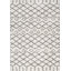 Tapis beige / gris foncé à poils longs Algaida-1713857279