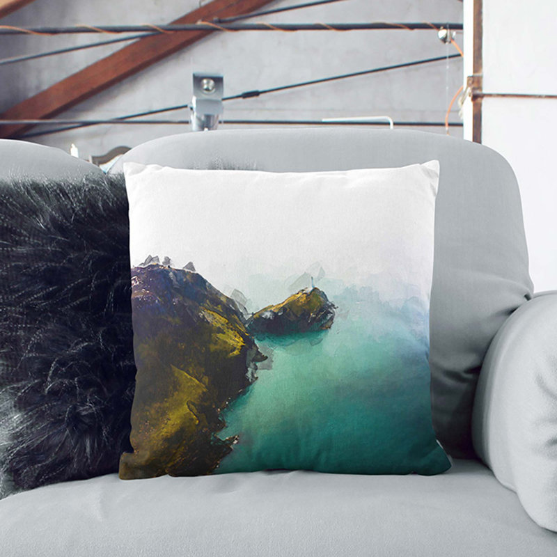 Square Throw Cushion, 40cm H x 40cm W x 15cm D