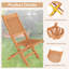 Chaise de terrasse pliante en teck Neimar