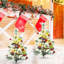 Arbre de Noël artificiel enneigé 2,4 pi avec 30 lumières claires et colorées