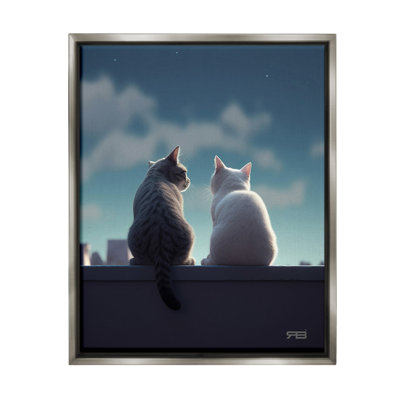 " Gazing Cat Pair " by RB