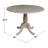Hesston Drop Leaf Solid Wood Pedestal Dining Table-646836720