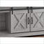 Meuble télé | Console de rangement Modern-Farmhouse 60 pouces | Aspect bois gris | Gris | Panneau de particules