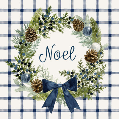 Juniper Wreath I 1 Piece Wrapped Canvas Painting