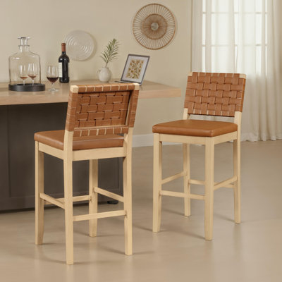 Reid Vegan Leather Bar Chair