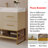 Iscari 36" Modern Vanity With Seamless Ceramic Sink & Gold Accents-124006310-124006312