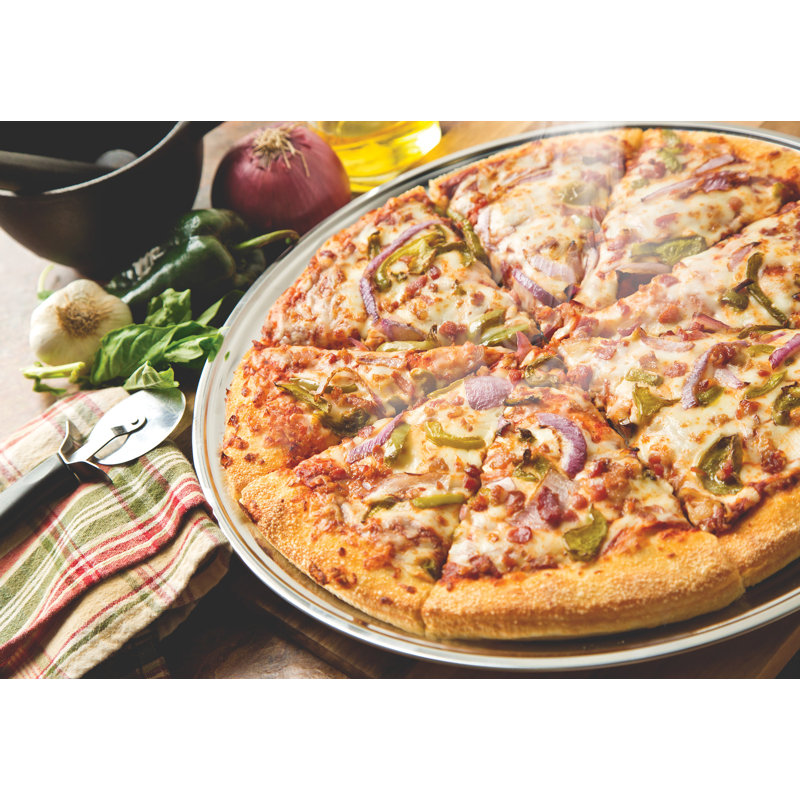 16-Inch Stainless Steel Round Pizza Pan