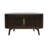 Klever Wooden Corner TV Stand with Slatted Doors