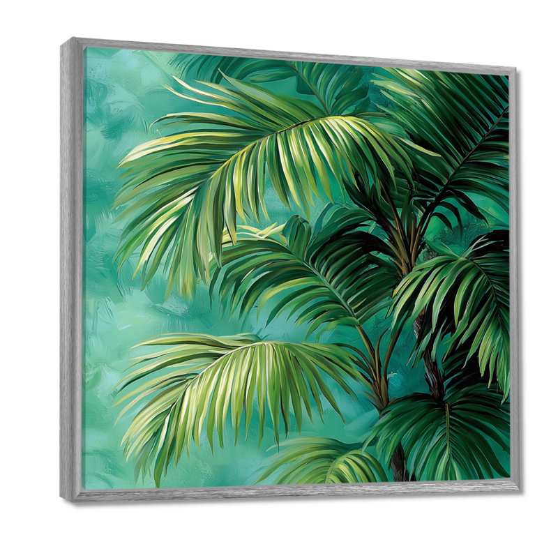 Claritza, palmiers tropicaux au Mexique - palmiers et palmiers, art mural pour le salon, Impression encadrée flottante