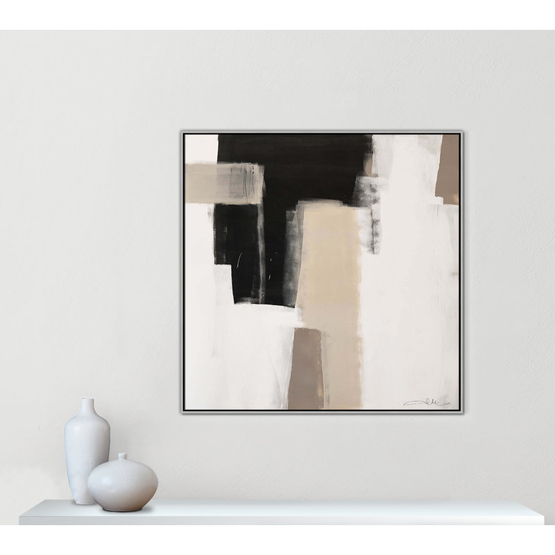 Earth Scapes I-A Print by Casa Fine Arts, Silver Floater Framed, 46.5" H x 46.5" W x 2" D