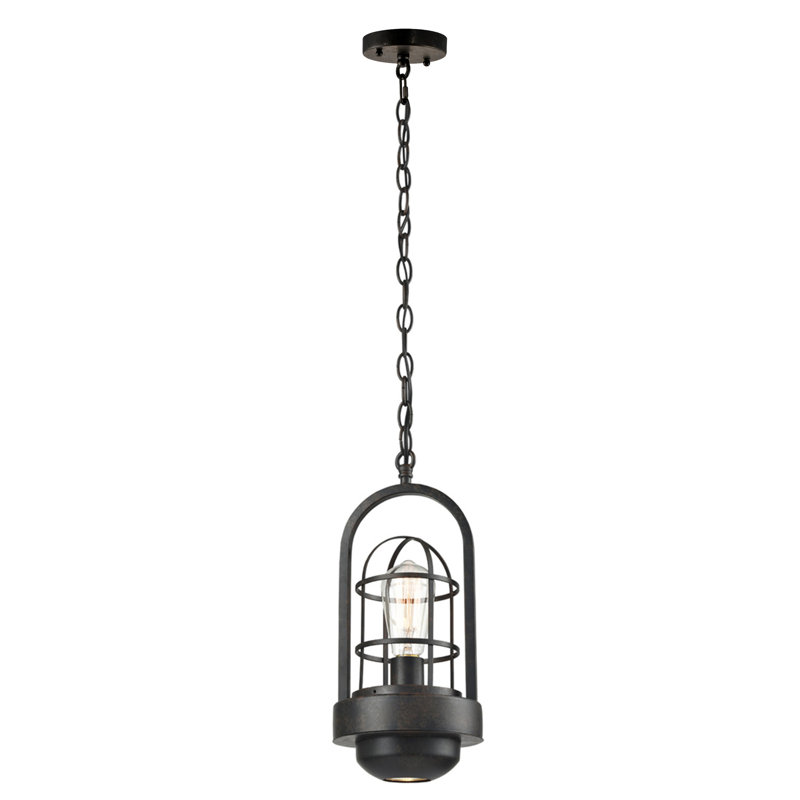 Luminaire suspendu géométrique 2 lumières lanternes