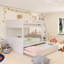 Lit superposé double avec lit gigogne simple-883711329