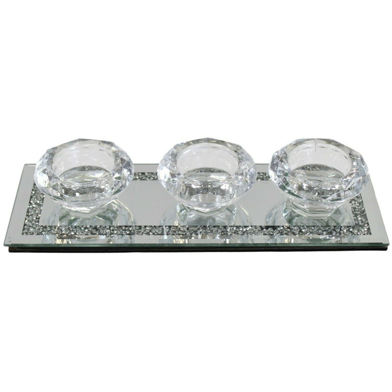 Glass Tabletop Tealight Holder