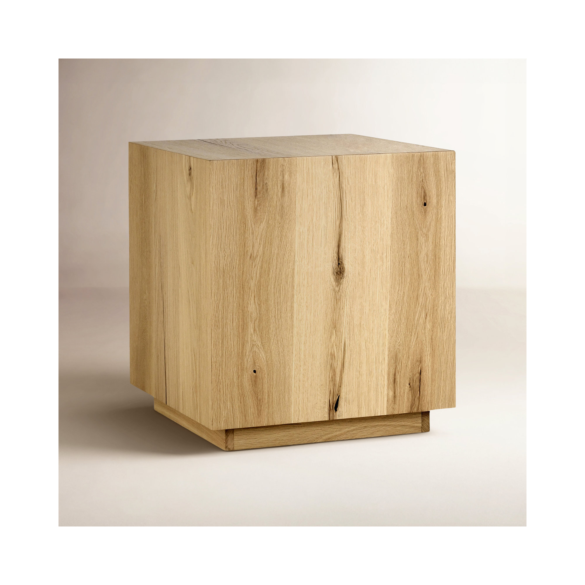 Taryn 20" Block End Table, Natural